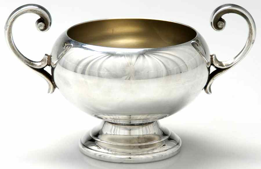 39 (Silverplate, Hollowware) Open Sugar Bowl by Bristol Plate -1