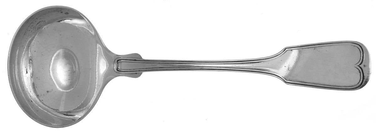 Coin Silver Flatware Solid Gravy Ladle by Bailey & Co-1