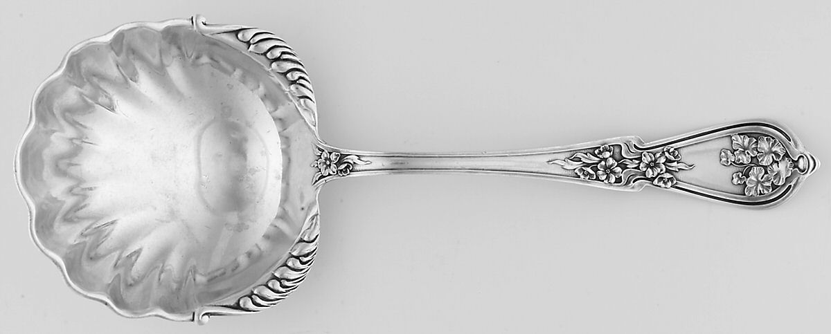Sweetbrier (Sterling) Small Solid Berry/Casserole Spoon by R. Blackinton & Co-1