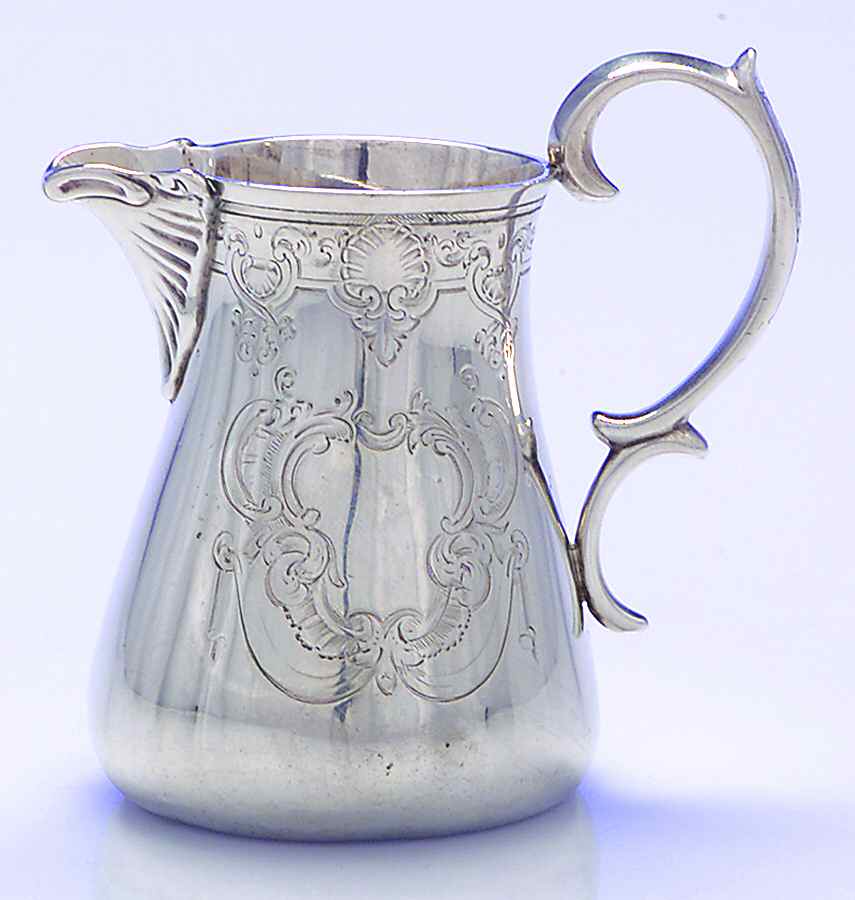 703 (Sterling, 1852, Hollowware) Hot Milk Pitcher by Edward, John & Wm Barnard-1