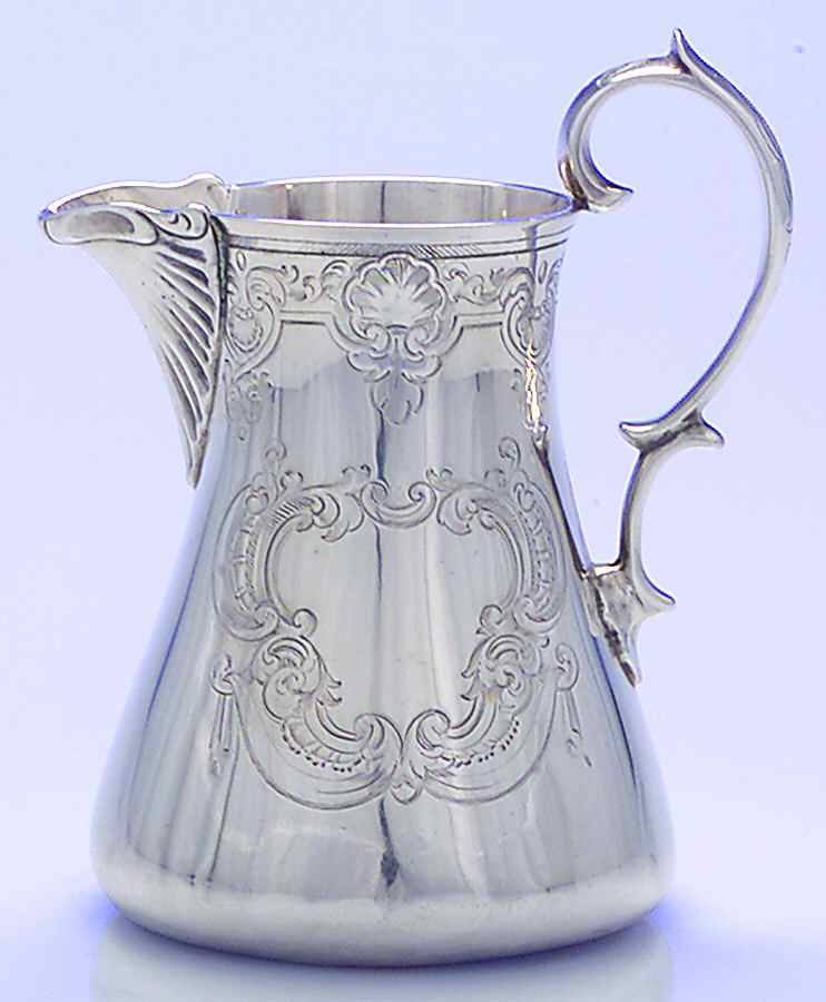 703 (Sterling, 1852, Hollowware) Creamer by Edward, John & Wm Barnard-1