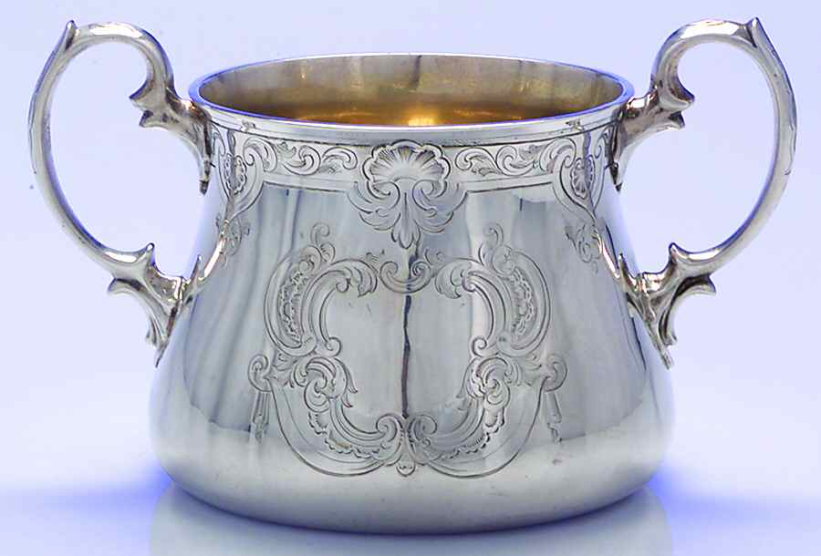 703 (Sterling, 1852, Hollowware) Sugar Bowl No Lid by Edward, John & Wm Barnard-1