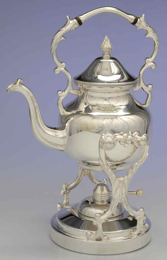 BIM14 (Silverplate, Hollowware) Kettle, Stand & Burner by Birmingham Silver Co-1
