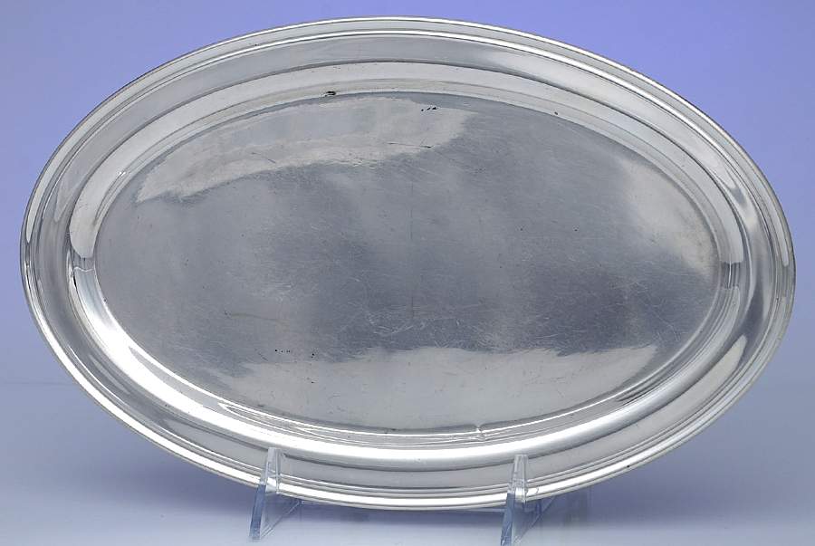 1124 (Silverplate, Hollowware) Silverplate Tray (for Creamer and Sugar Set) by Benedict-1