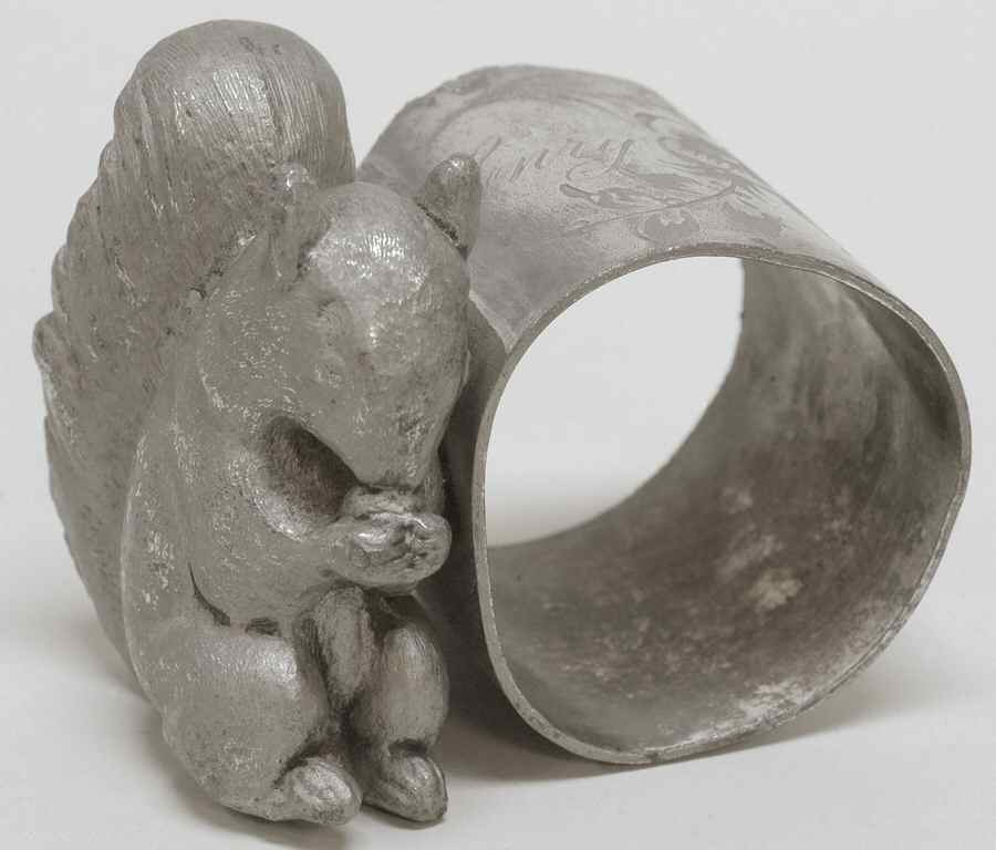 Silverplate Hollowware Figural Napkin Ring by Barbour Silver (USA)-1