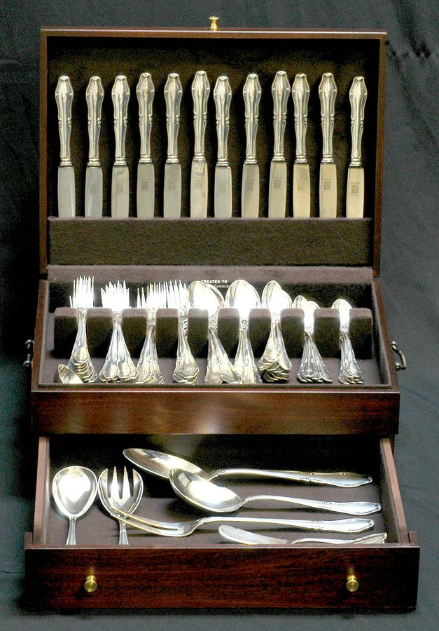 Nymphenburg (Sterling) 93 Piece Set by Bruckmann & Sohne-1