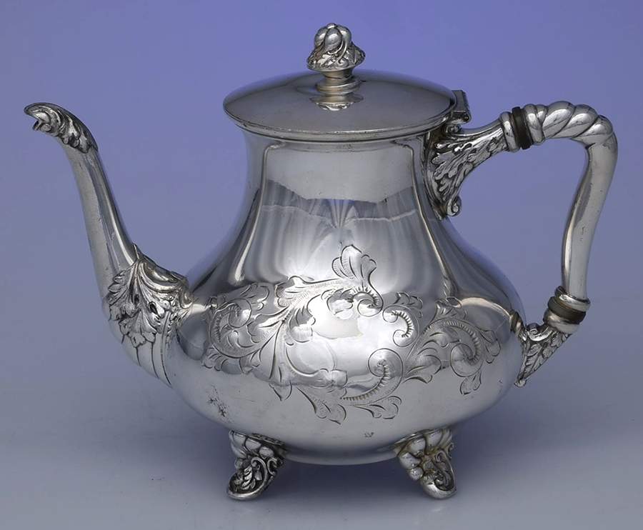 1006 (Silverplate, Hollowware) Teapot by Barbour Silver (USA)-1