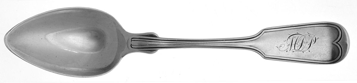 Coin Silver Flatware Teaspoon by Benjamin Gurnee-1
