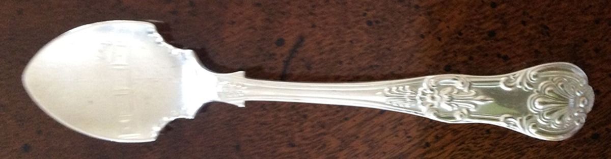 B1Bb1b1 (Silverplate) Fruit/Orange Spoon by Briddon Brothers-1