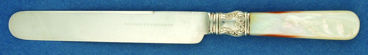 Pearl Handle Flatware 1 (Sterling) Pearl Handle Breakfast Knife by Bigelow, Kennard & Co.-1