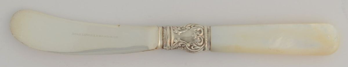 Pearl Handle Flatware 1 (Sterling) Pearl Handle Butter Spread/Paddle by Bigelow, Kennard & Co.-1