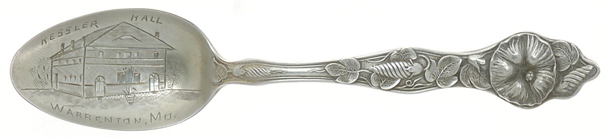 BMS41 (Sterling) Souvenir Spoon (Five O'Clock) by Baker Manchester-1