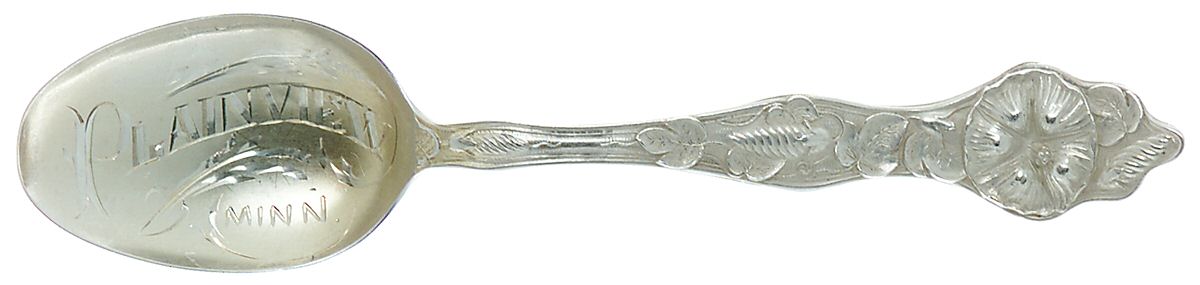 BMS41 (Sterling) Souvenir Spoon (Five O'Clock) by Baker Manchester-1