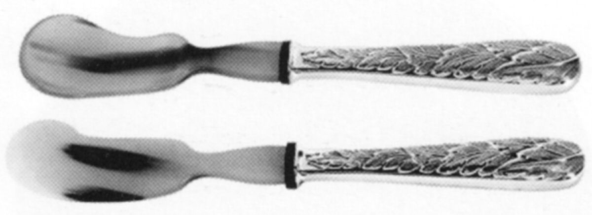 Vivaldi (Sterling, 2008) 2 Piece Horn Caviar Set (CASPH & CAVSPH) by Buccellati-1