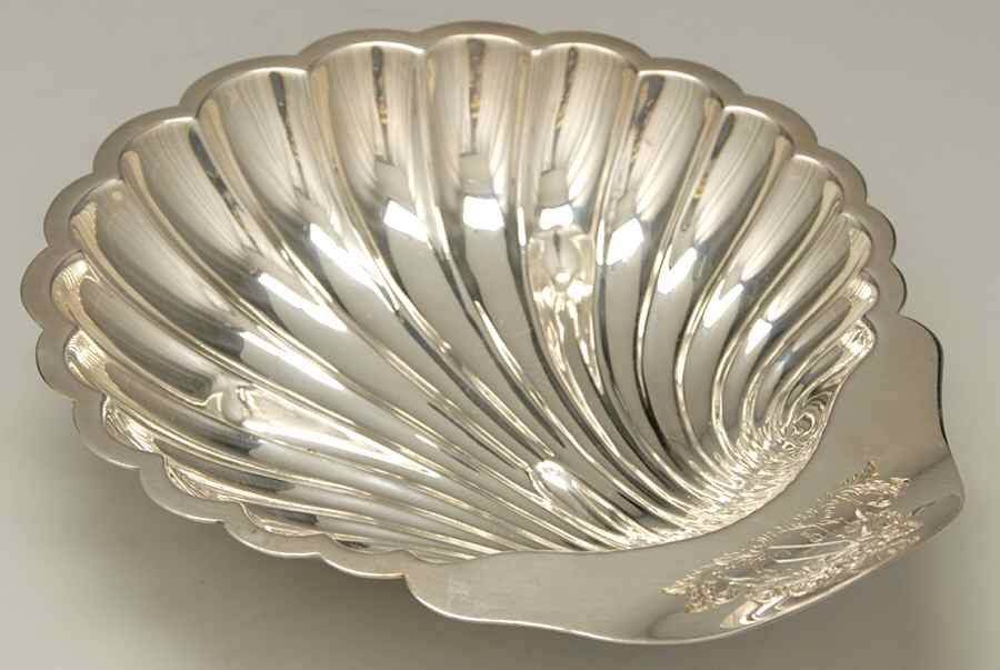 Silverplate Hollowware Silverplate Shell Bon Bon Bowl by Barker Bros Ltd. Flatware-1