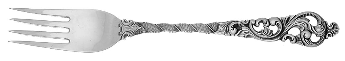 Dobbel Rokokko (Sterling) Fork by Brodrene Lohne (Norway)-1