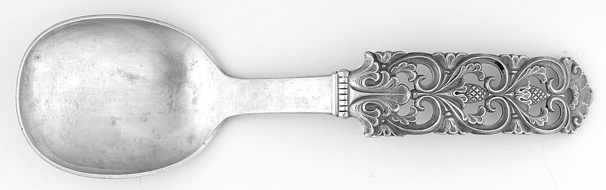 Kloster (Sterling) Solid Salad Serving Spoon by Brodrene Lohne (Norway)-1
