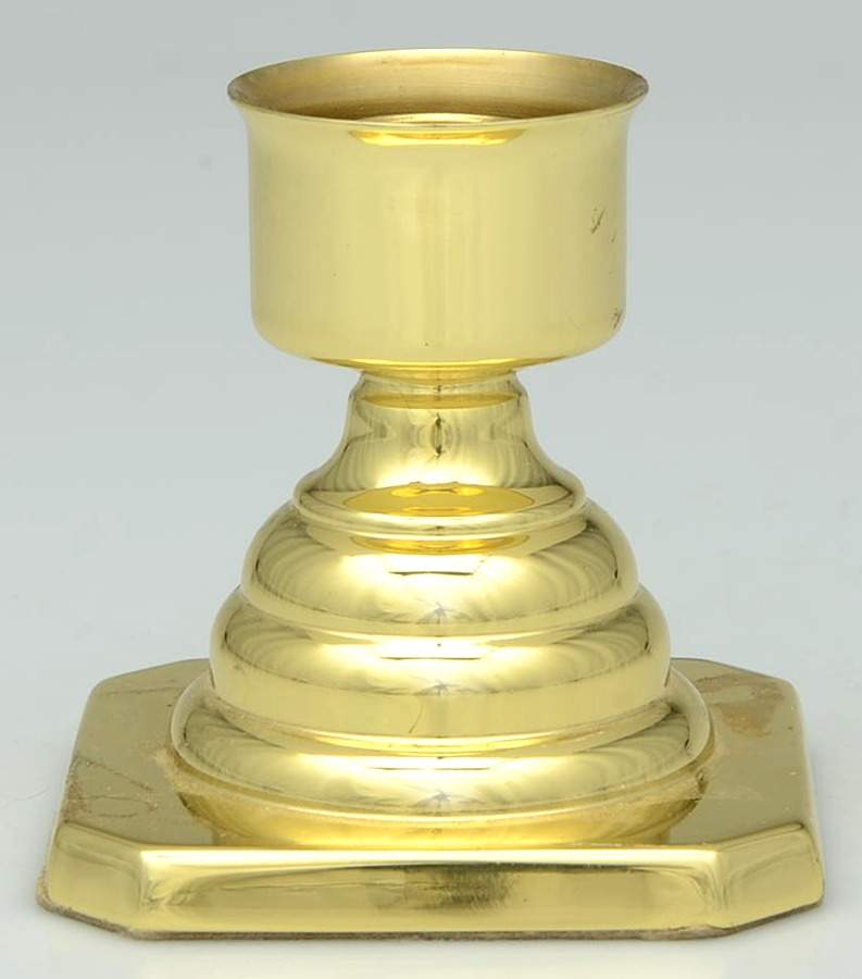 Brass Candlesticks Hurricane Lamp Base by Baldwin Brass-1