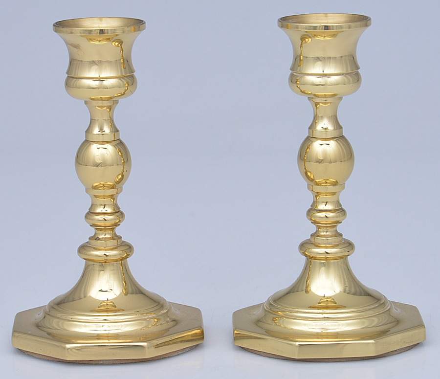 Brass Candlesticks Pair of 5" Candlesticks by Baldwin Brass-1