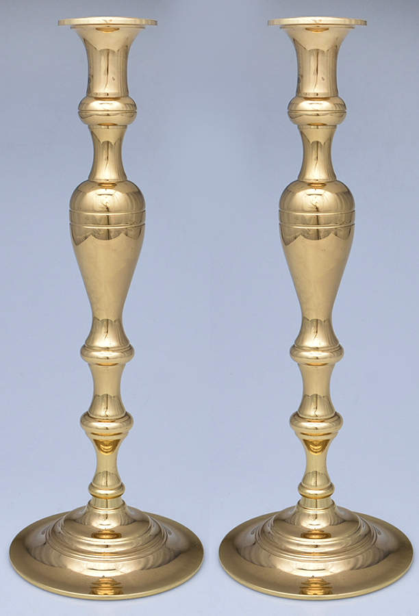 Brass Candlesticks Pair of 15" Candlesticks by Baldwin Brass-1