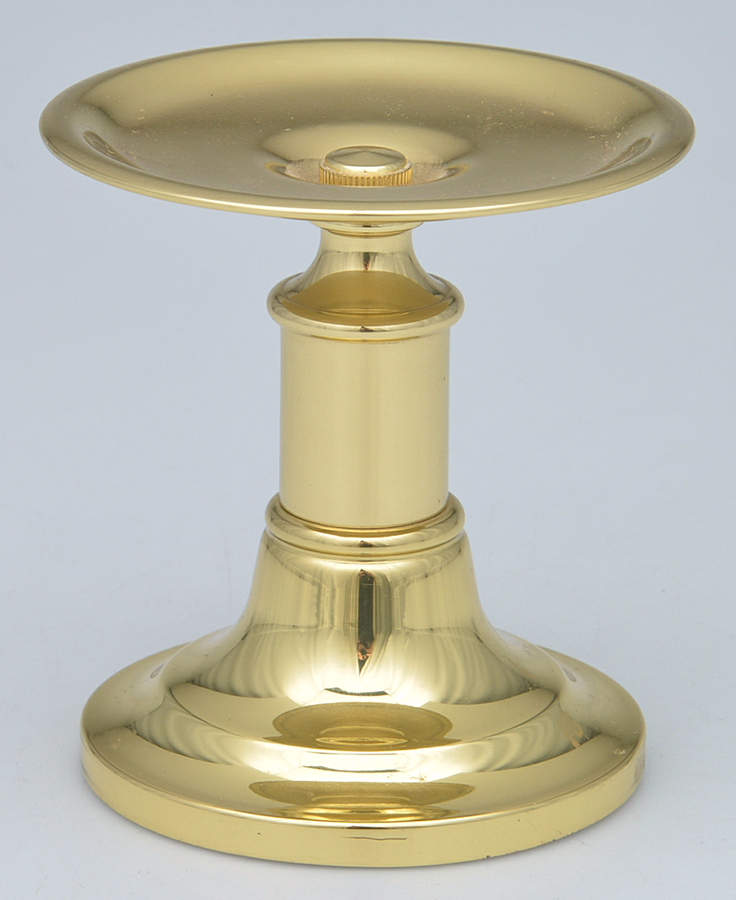 Brass Candlesticks 4" Pillar Candleholder by Baldwin Brass-1