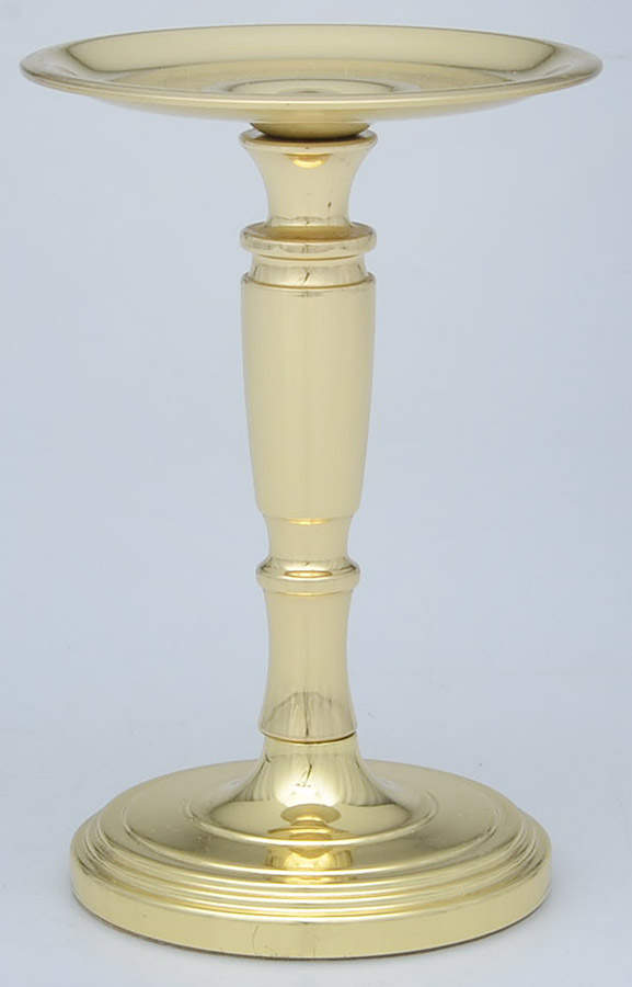 Brass Candlesticks 5" Pillar Candleholder by Baldwin Brass-1