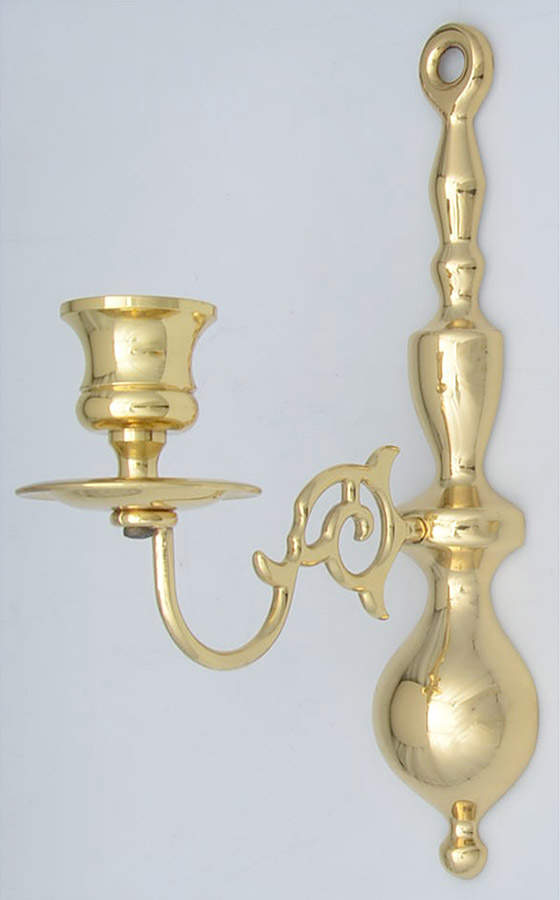 Brass Candlesticks Wall Sconce by Baldwin Brass-1