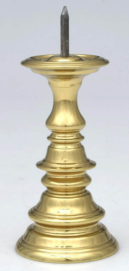 Brass Candlesticks 4" Pillar Candleholder by Baldwin Brass-1