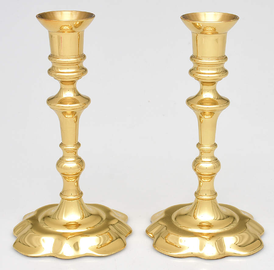 Brass Candlesticks Pair of 7" Candlesticks by Baldwin Brass-1