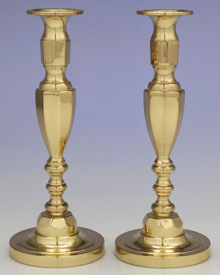 Brass Candlesticks Pair of 11" Candlesticks by Baldwin Brass-1