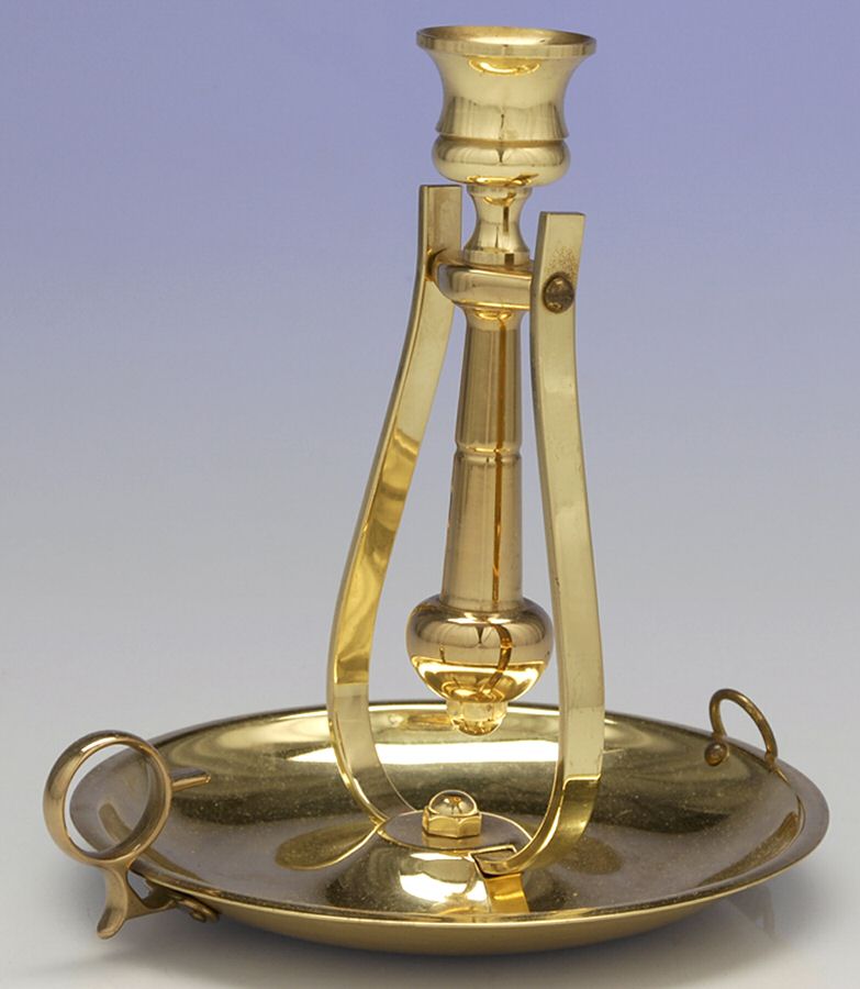 Brass Candlesticks Solid Ship's Gimbal Sconce by Baldwin Brass-1