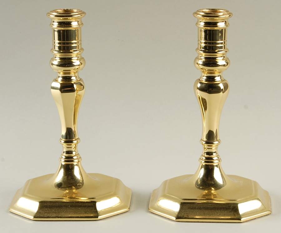 Brass Candlesticks Pair of 7" Candlesticks by Baldwin Brass-1