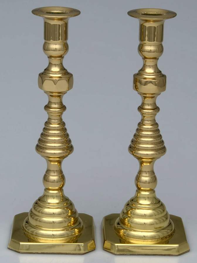 Brass Candlesticks Pair of 9" Candlesticks by Baldwin Brass-1