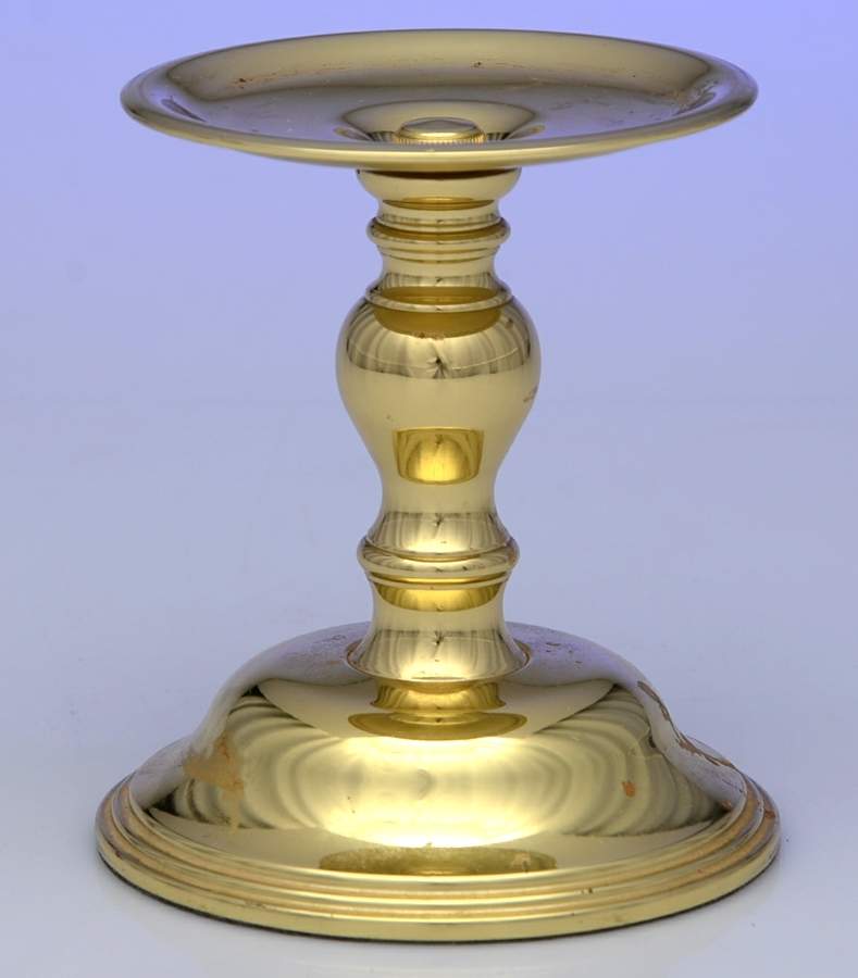 Brass Candlesticks 4" Pillar Candleholder by Baldwin Brass-1