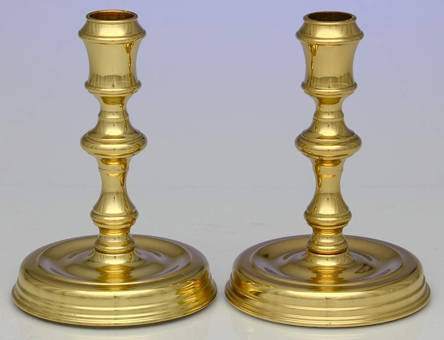 Brass Candlesticks Pair of 5" Candlesticks by Baldwin Brass-1