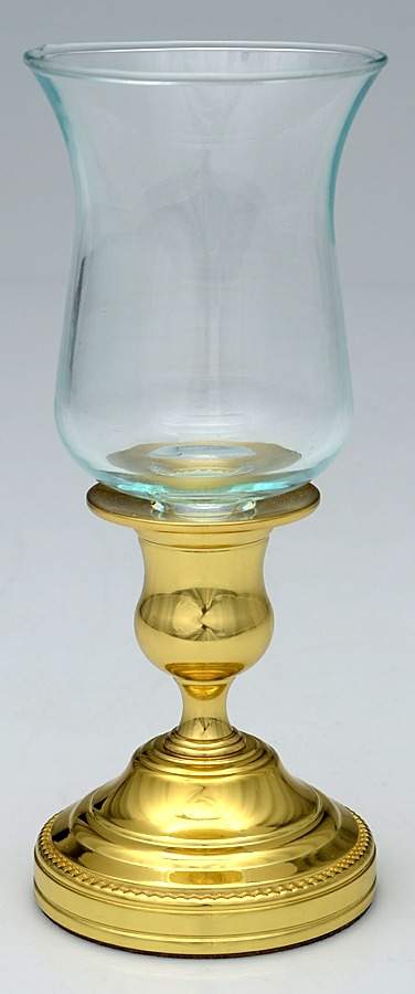 Brass Candlesticks Metal Votive with Glass Insert by Baldwin Brass-1