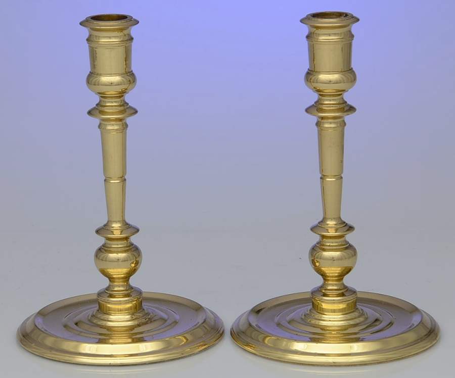 Brass Candlesticks Pair of 8" Candlesticks by Baldwin Brass-1