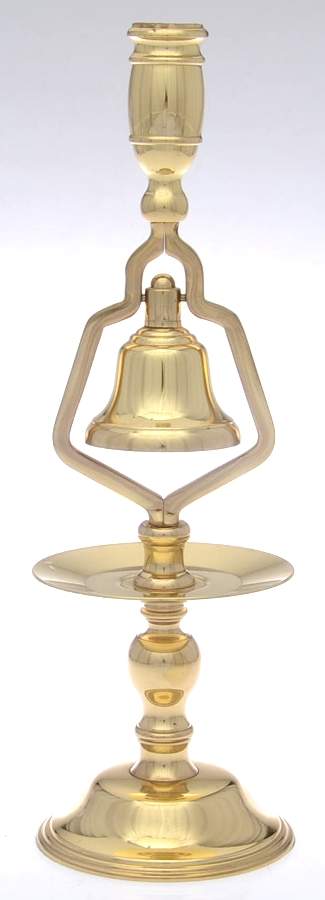 Brass Candlesticks 13" Candlestick w/Bell by Baldwin Brass-1