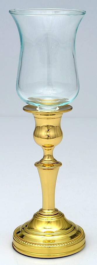 Brass Candlesticks Metal Votive with Glass Insert by Baldwin Brass-1