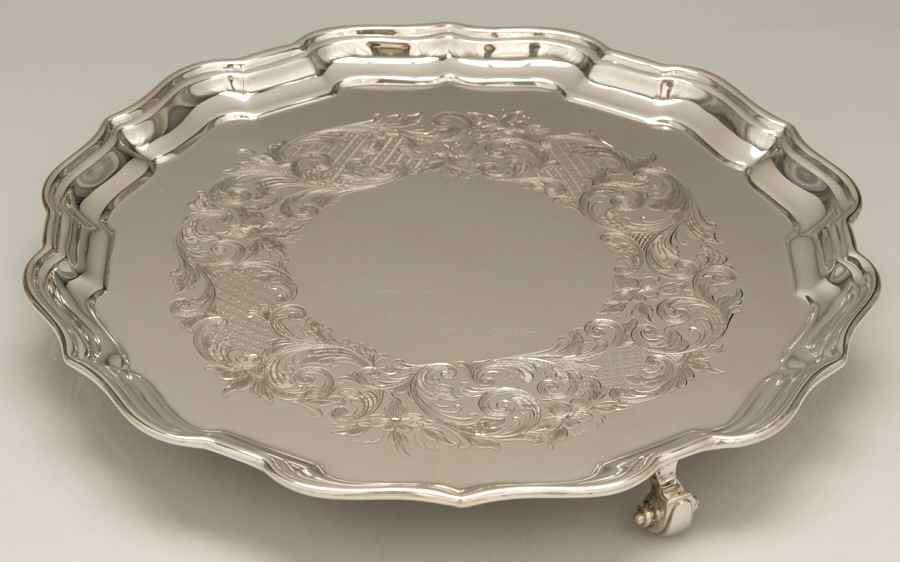 9419 (Sterling, Hollowware) 9" Round Footed Tray by Birks Silver-1