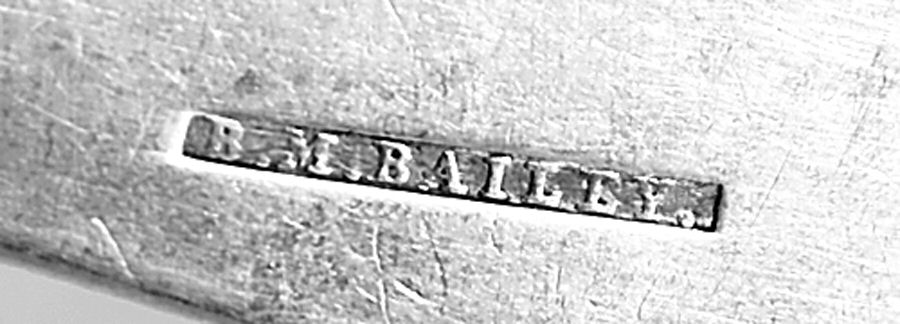Coin Silver Flatware Tablespoon (Serving Spoon) by B. M. Bailey-3