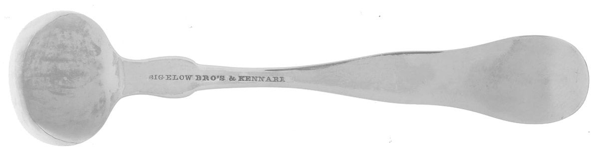 Coin Silver Flatware Master Salt Spoon by Bigelow Bros. & Kennard-2