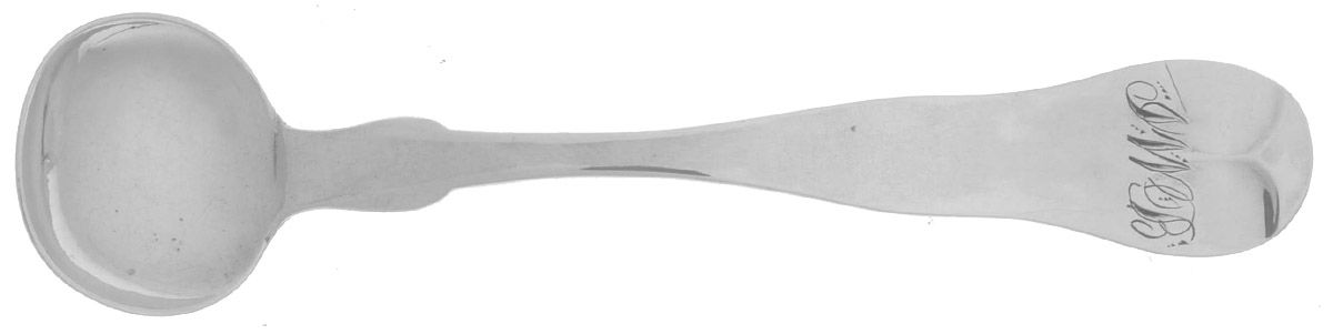 Coin Silver Flatware Master Salt Spoon by Bigelow Bros. & Kennard-1