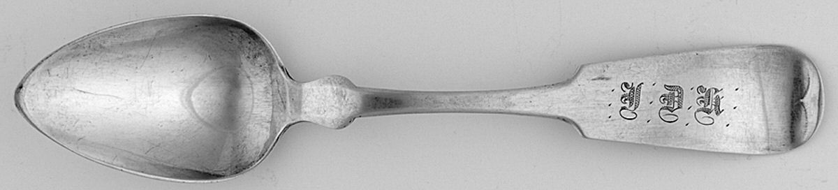 Coin Silver Flatware Teaspoon by Becker Lathrop-1