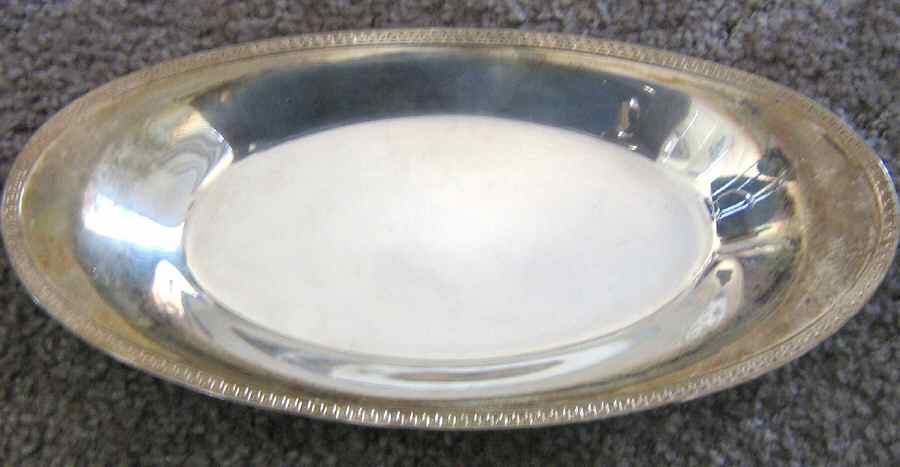 3198 (Silverplate, Hollowware) Silverplate Oval Vegetable Bowl by Bernard Rice's Sons-1
