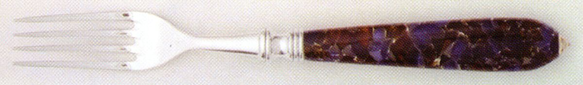 Lucy-Blue (Silverplate) Fork by Blachere-1
