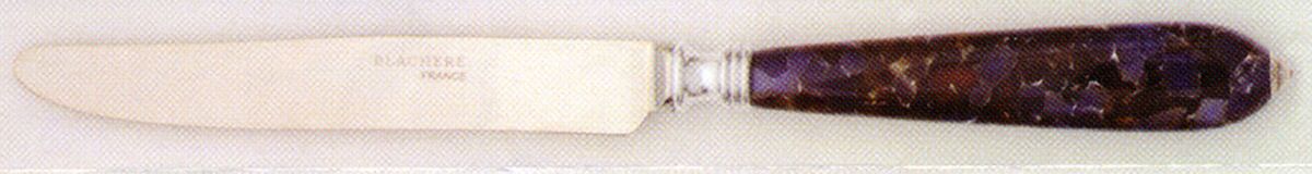 Lucy-Brown (Silverplate) New French Hollow Knife by Blachere-1