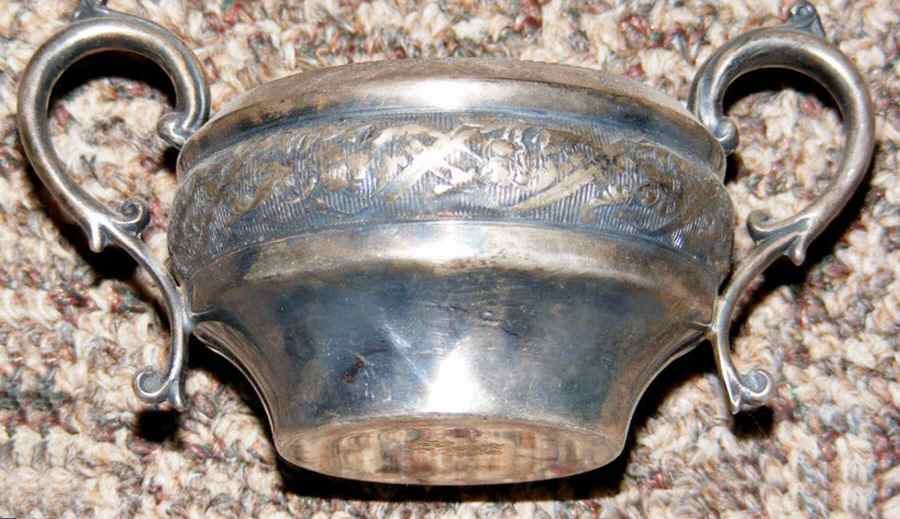 163 (Silverplate, Hollowware) Silverplate Open Sugar Bowl by Benedict-1