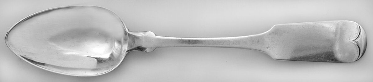 Coin Silver Flatware Dessert/Oval Soup Spoon by Bailey & Kitchen-1