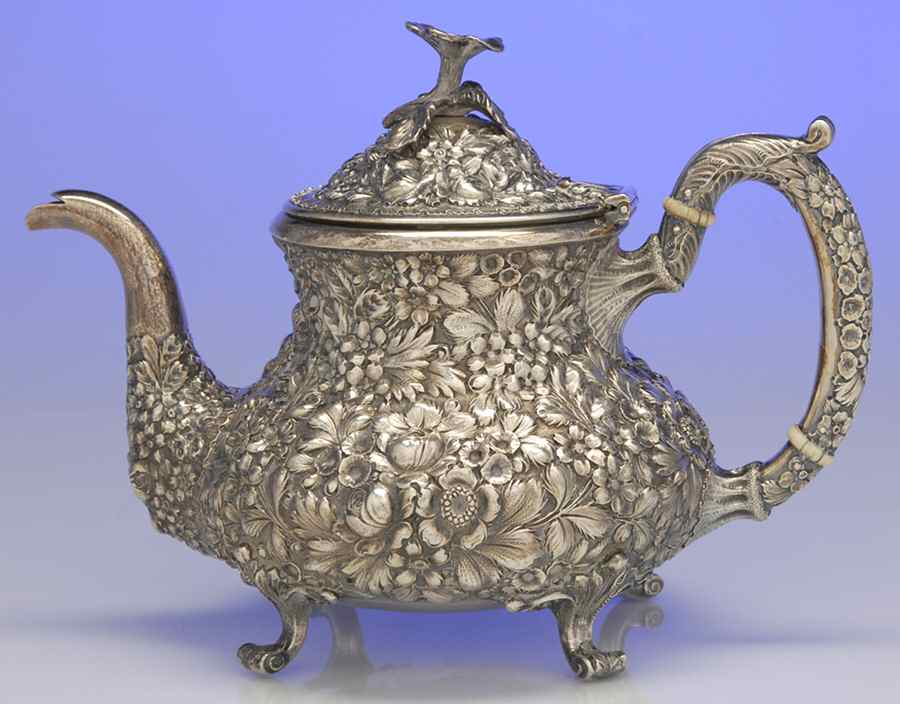 Repousse (Sterling, Hollowware) Teapot by Baltimore-1